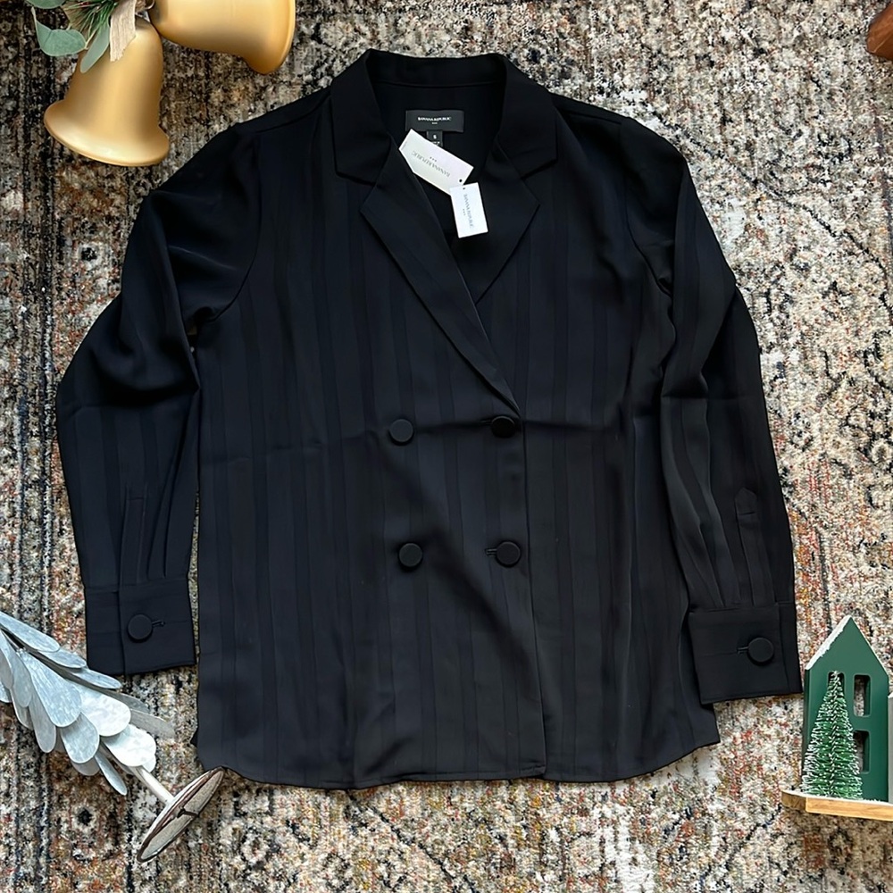 NWT Banana Republic Blazer Blouse Double Breasted Buttons